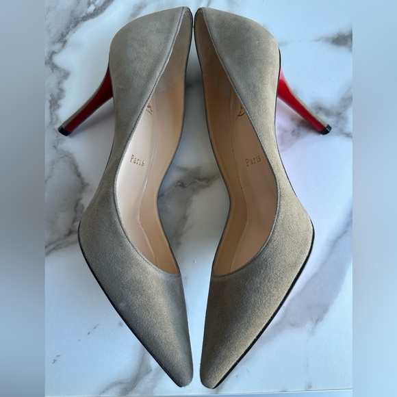 Authentic Christian Louboutin Suede Heels 37 - Picture 14 of 14